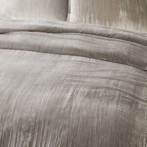 West Elm Crinkle Velvet Duvet Cover - NIB!